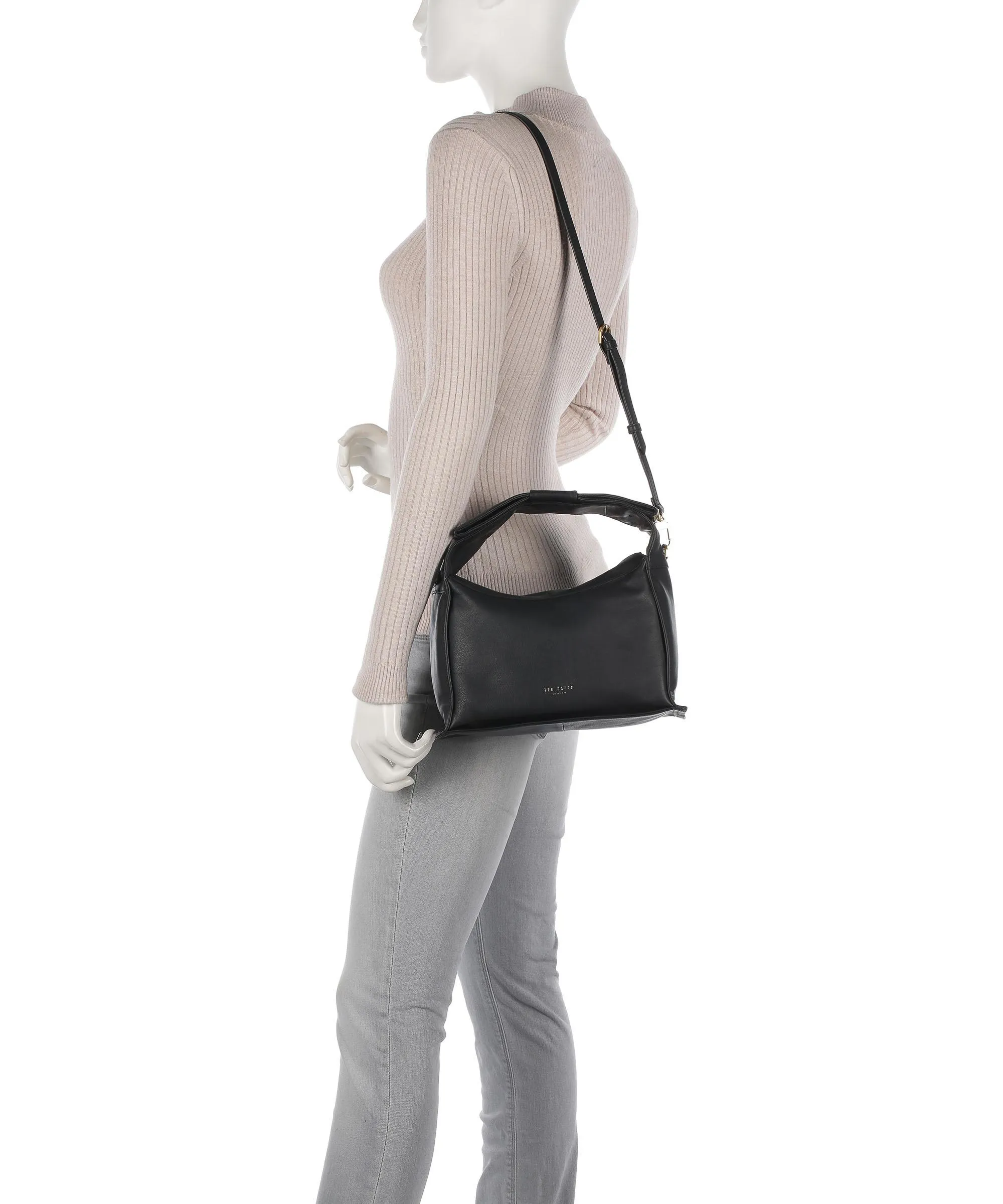  Ted Baker Niasin Borsa a spalla morbida pelle bovina nero  