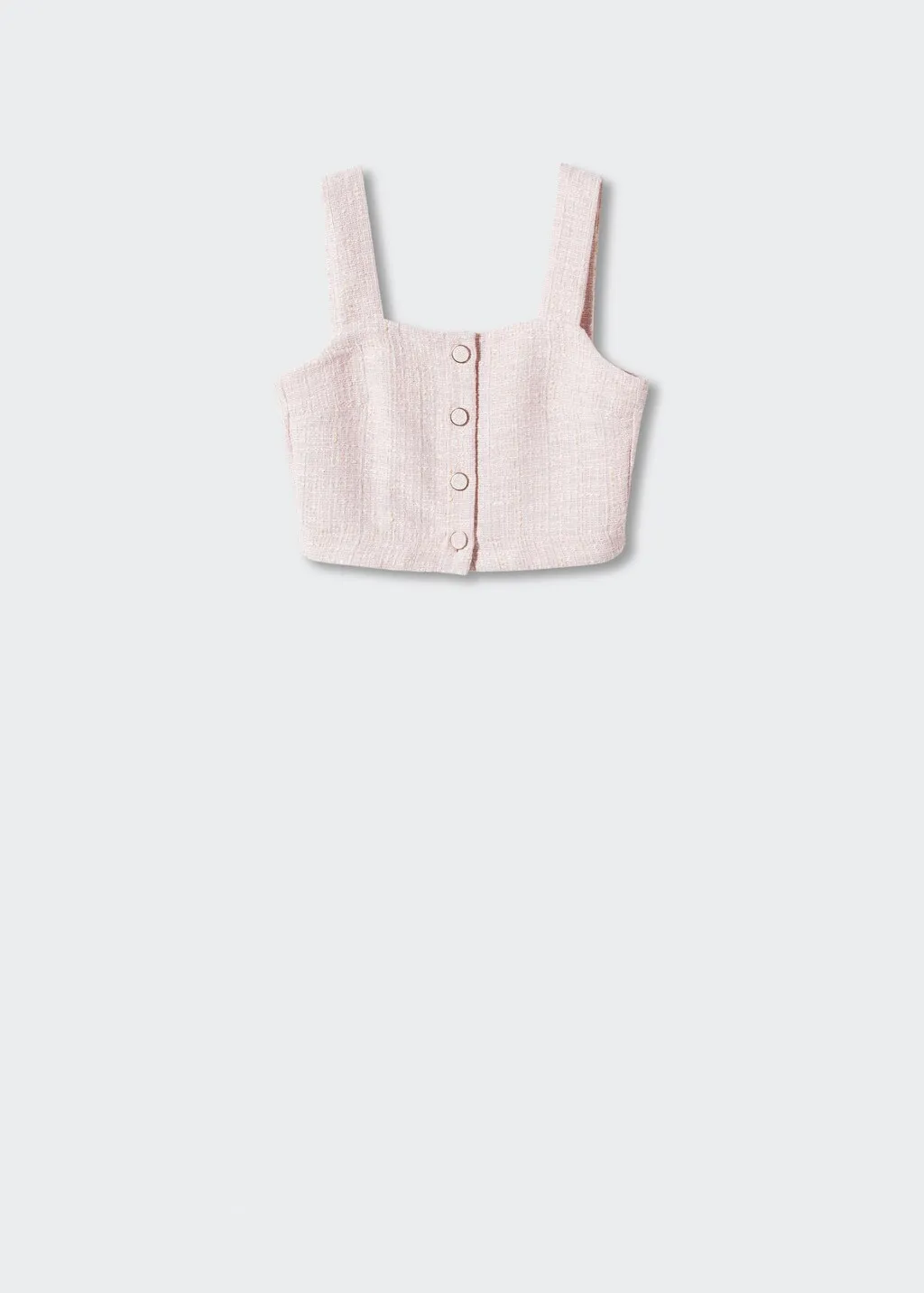 Top tweed bottoni