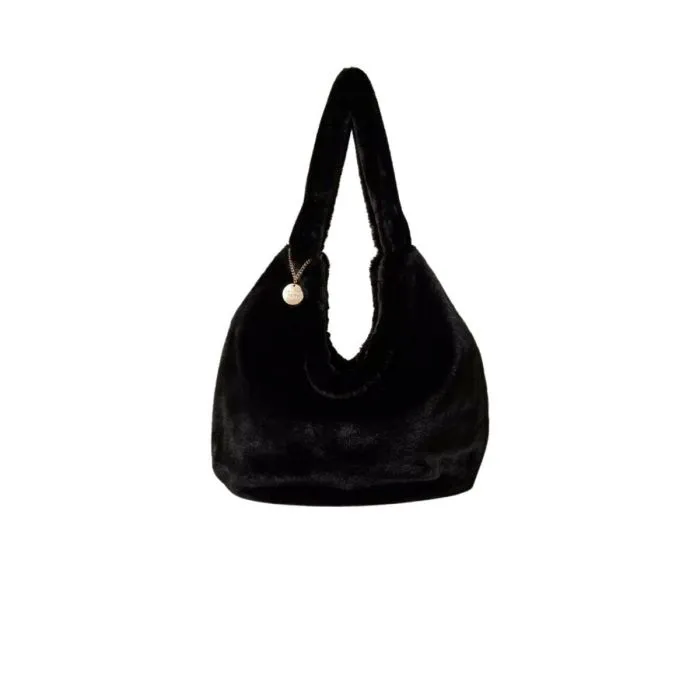 Twinset Borsa Hobo In Faux Fur