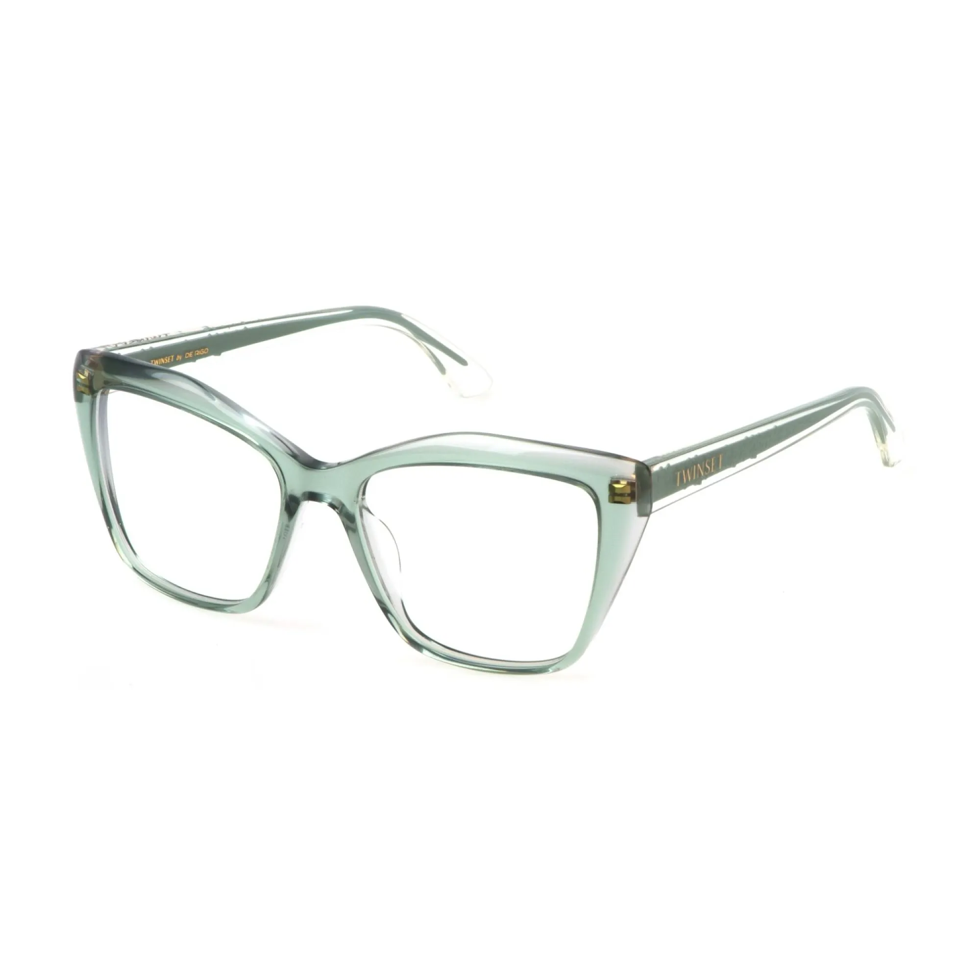   Twinset VTW047 - 0912 Parte Superiore Grigio Verde | Occhiale Da Vista Donna 