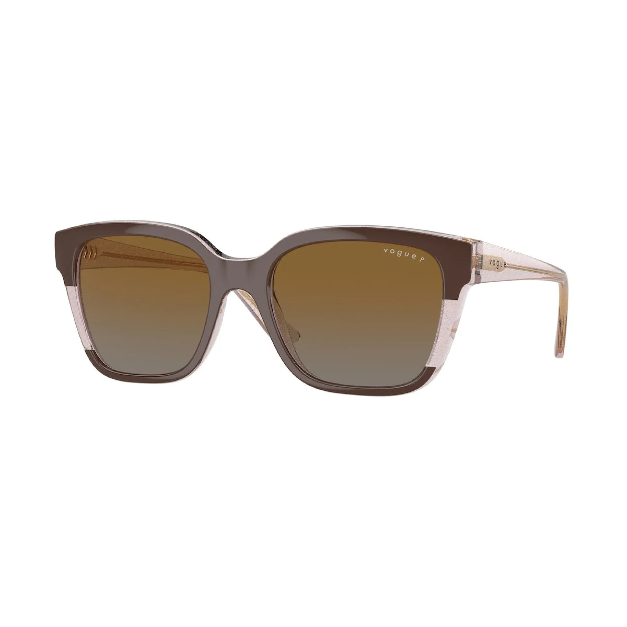   Vogue VO 5558S - 3136T5 Glitter Marrone/rosa Trasparente | Occhiale Da Sole Donna 