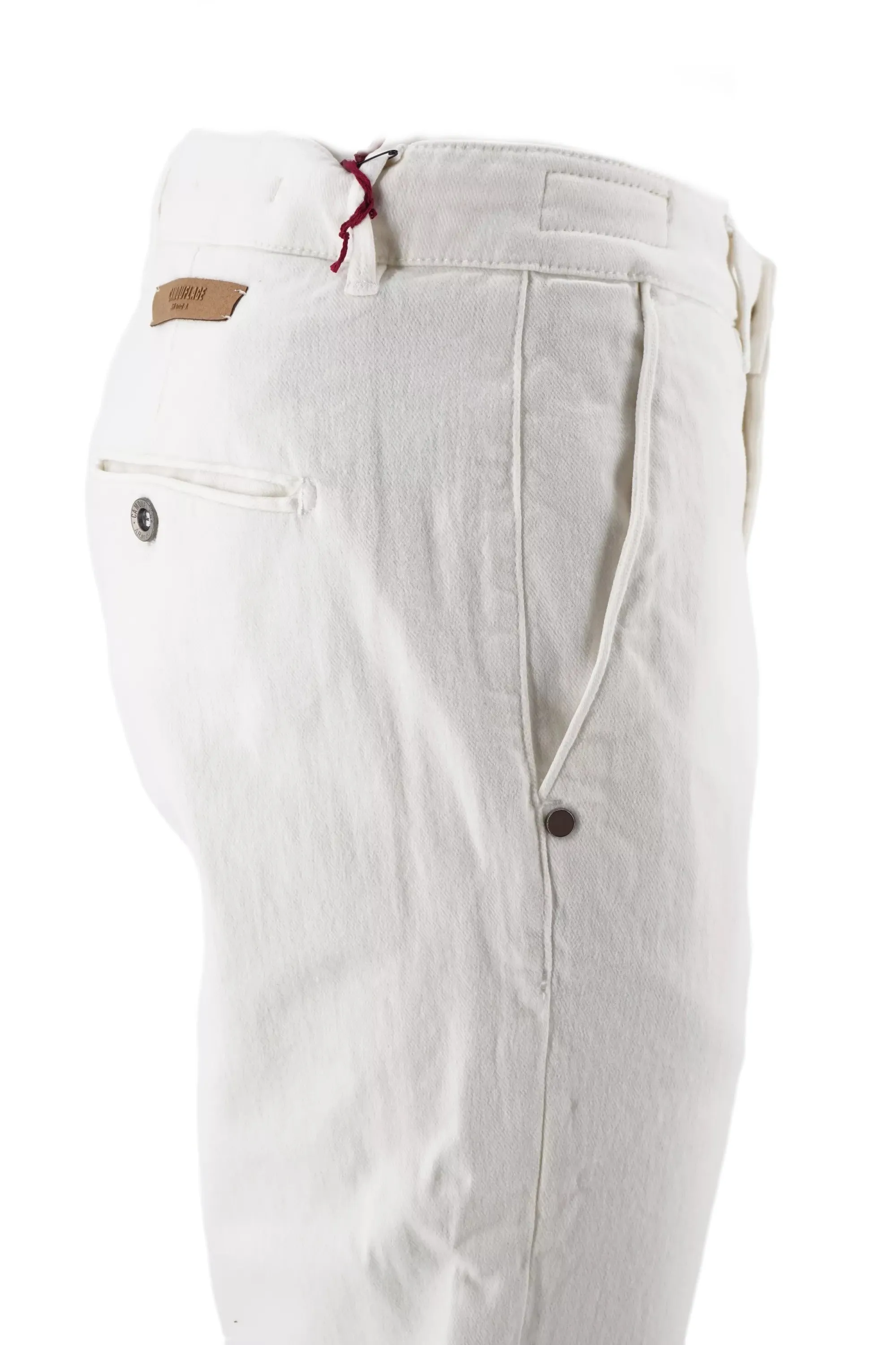 White Camouflage Chinos Trousers / White