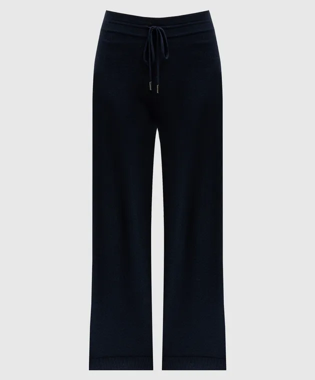 Woolrich Pantaloni della tuta blu con lana e cashmere CFWWTR0159FRUF0603