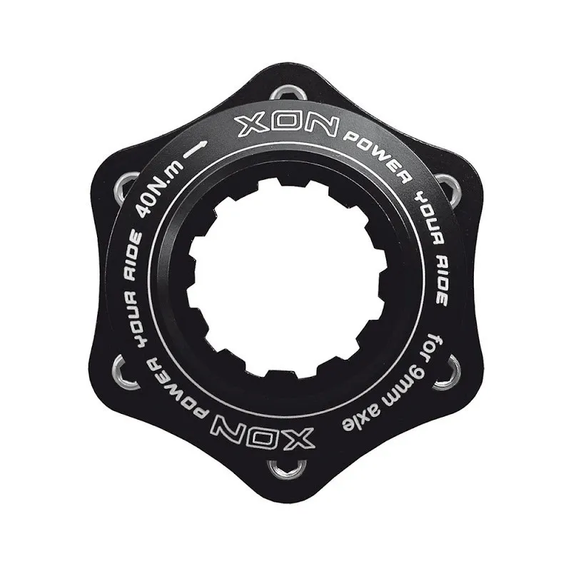 XON ADATTATORE DISCO CENTERLOCK PER PERNO 9MM NERO