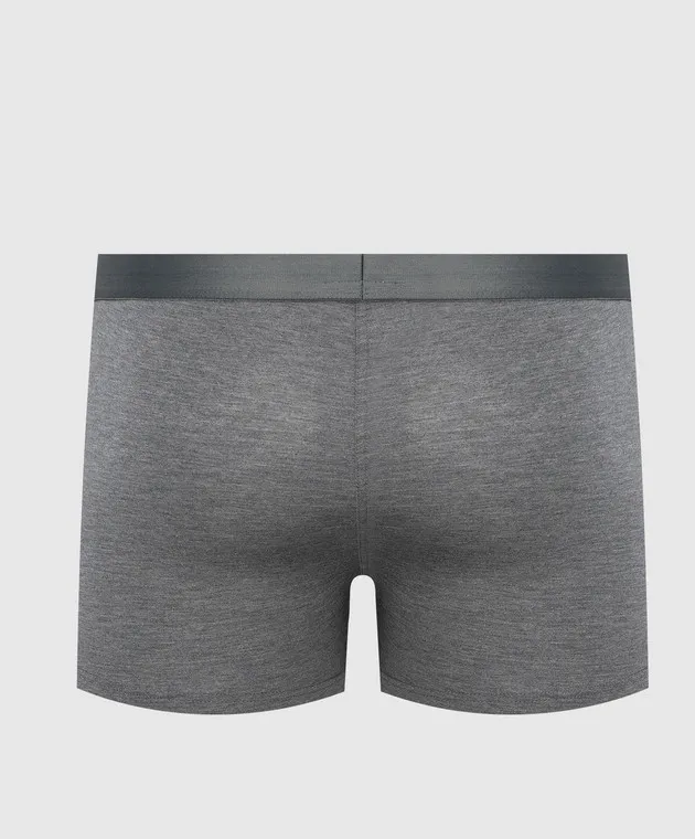 Zimmerli Boxer con logo Pureness grigio 7001343